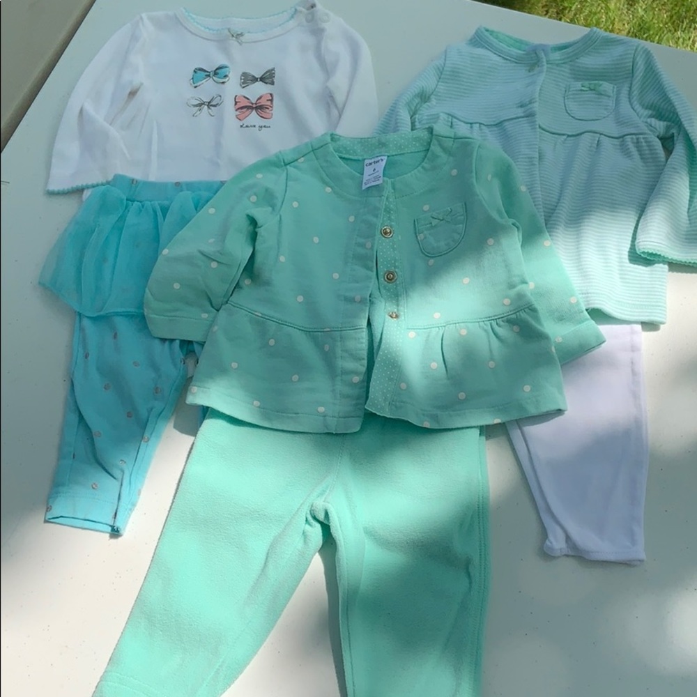 Three 6M Carters Outfits